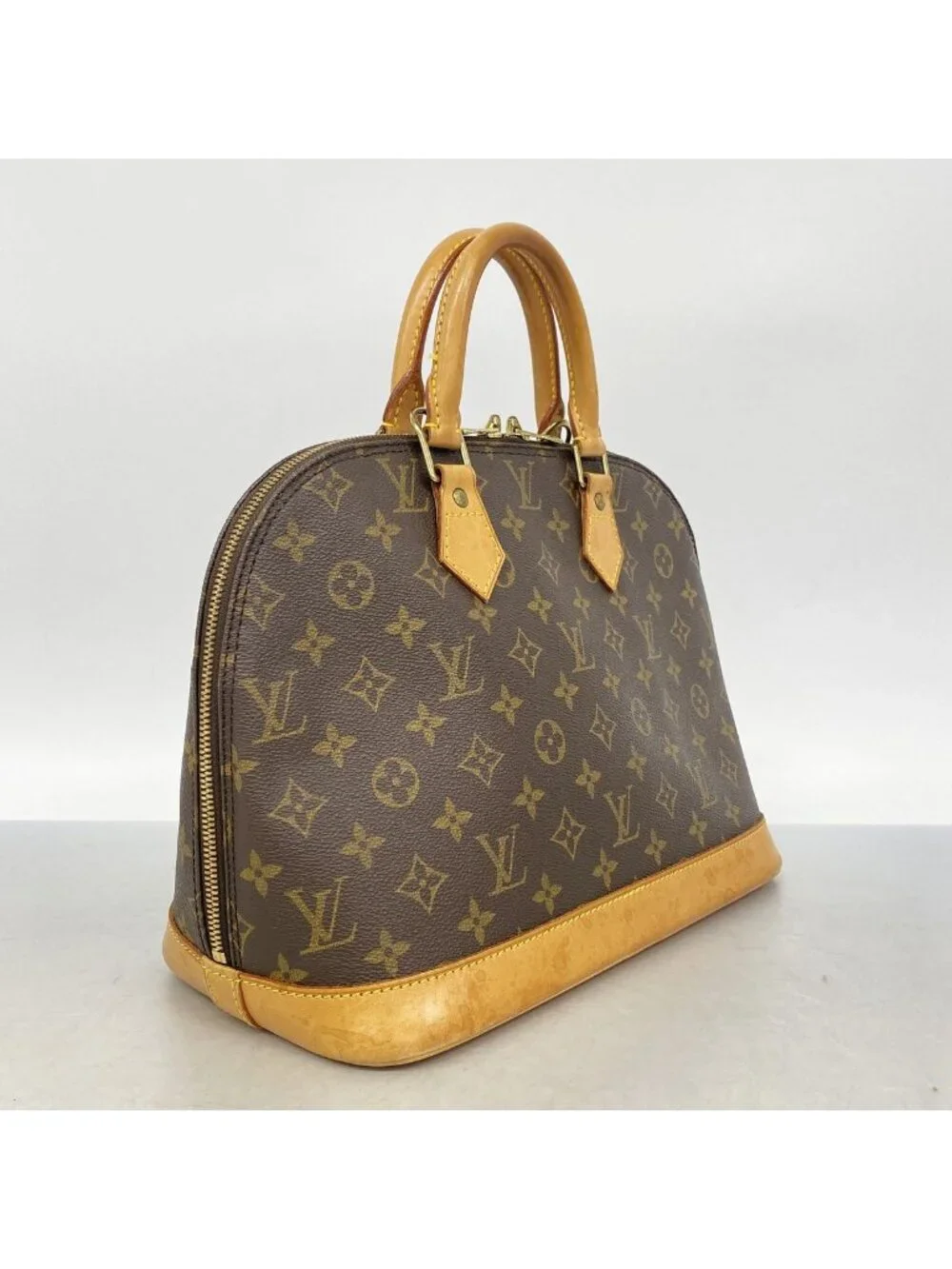 Louis Vuitton Handbag Monogram Alma Brown 2-Way Bag
